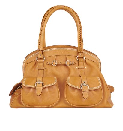 Large My Dior Frame Pocket Satchel, front view